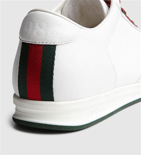 gucci sneaker red logo vintage|classic gucci sneakers for men.